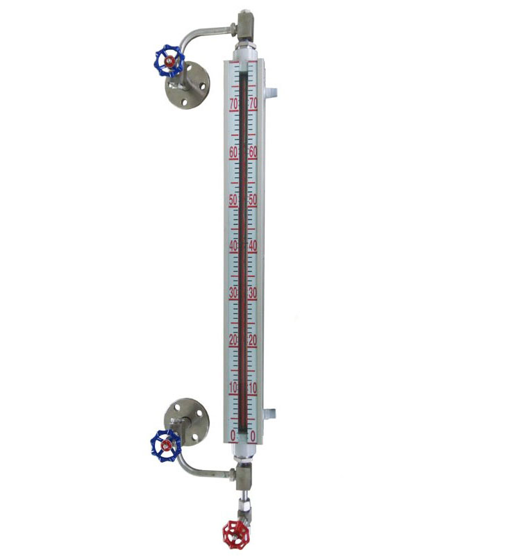 無(wú)盲區(qū)石英管/玻璃管液位計(jì) 雙色/彩色 可帶伴熱、LED燈 材質(zhì)碳鋼/不銹鋼 UGS